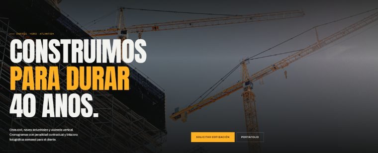 Demo de constructora Grupo Vértice